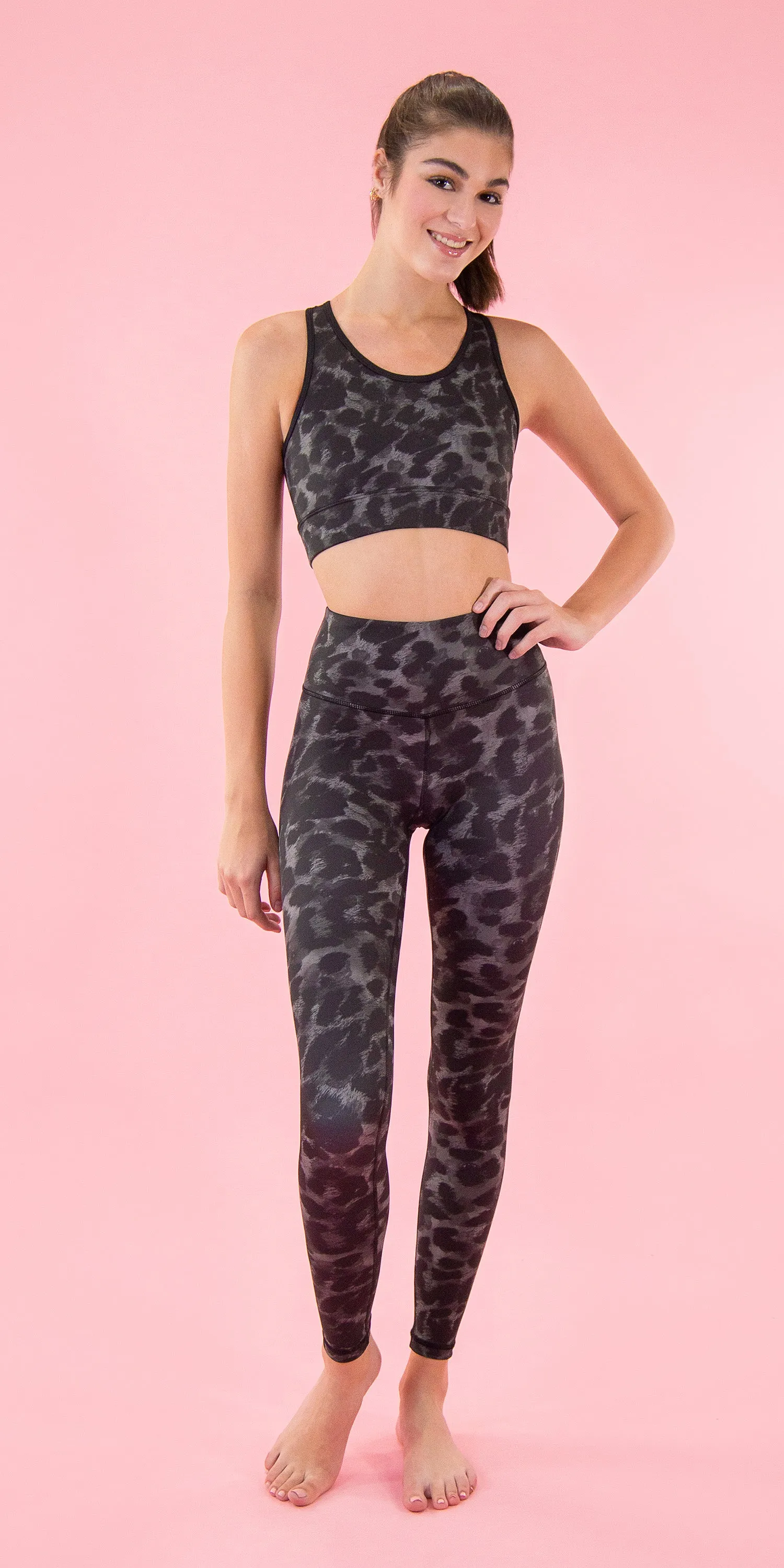 Graphite Leopard - Legging