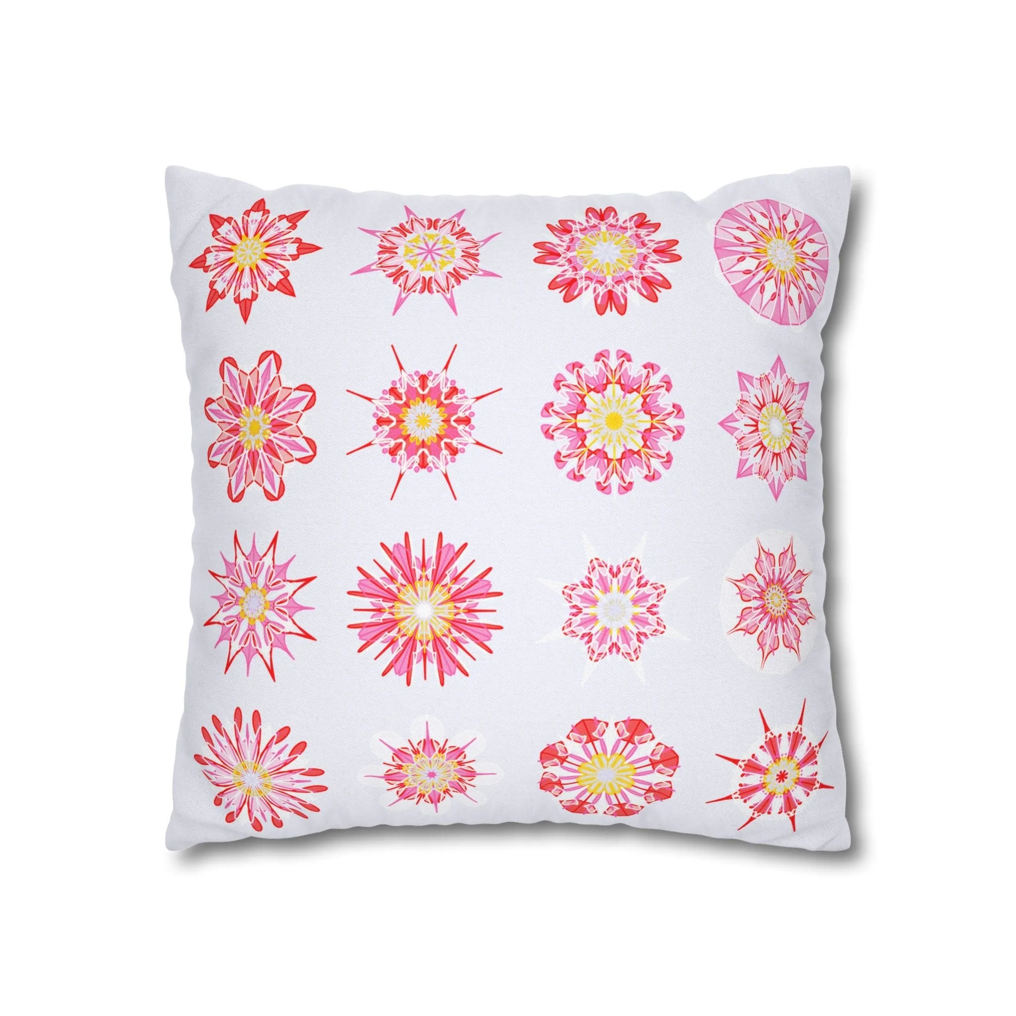 Handmade Mandala Art Pillowcase - Light Lavender