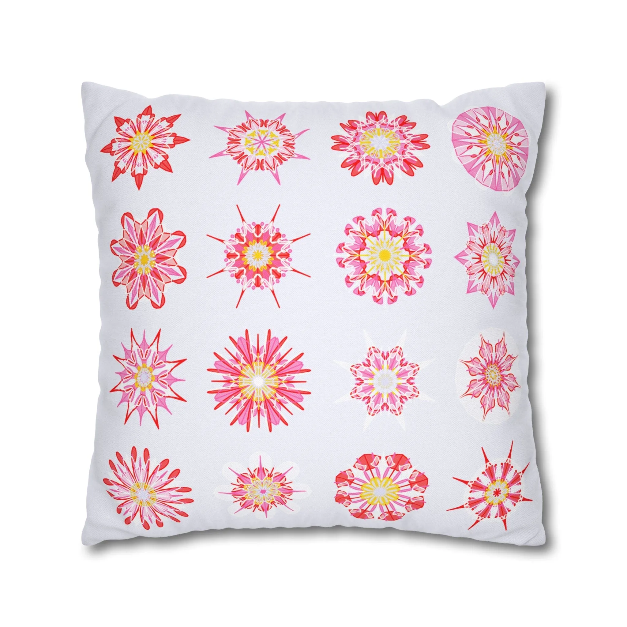 Handmade Mandala Art Pillowcase - Light Lavender