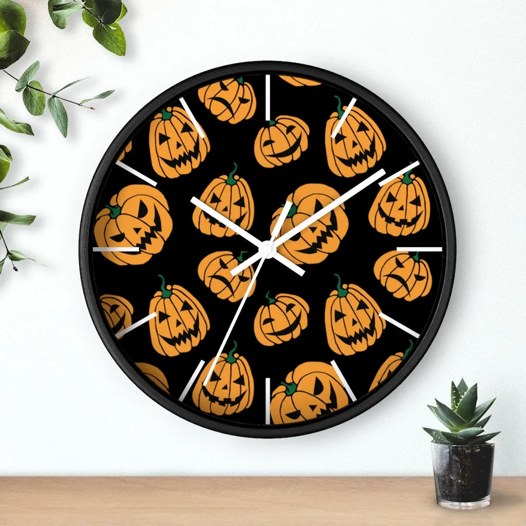 Jack-O-Lanterns Wall Clock