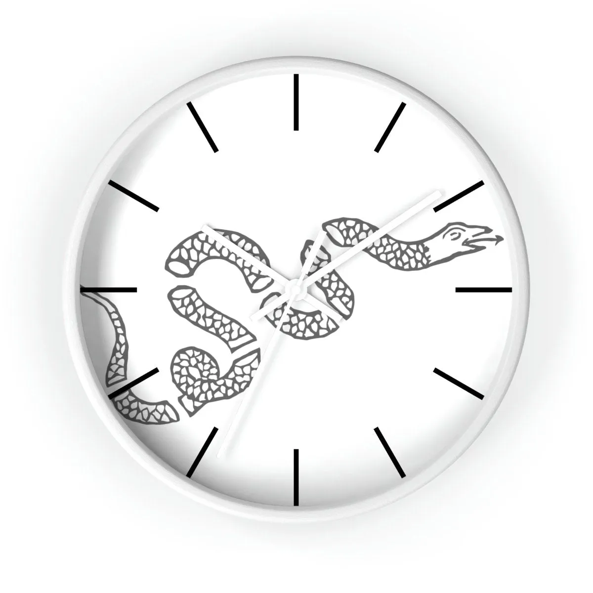 Join or Die Snake Wall clock