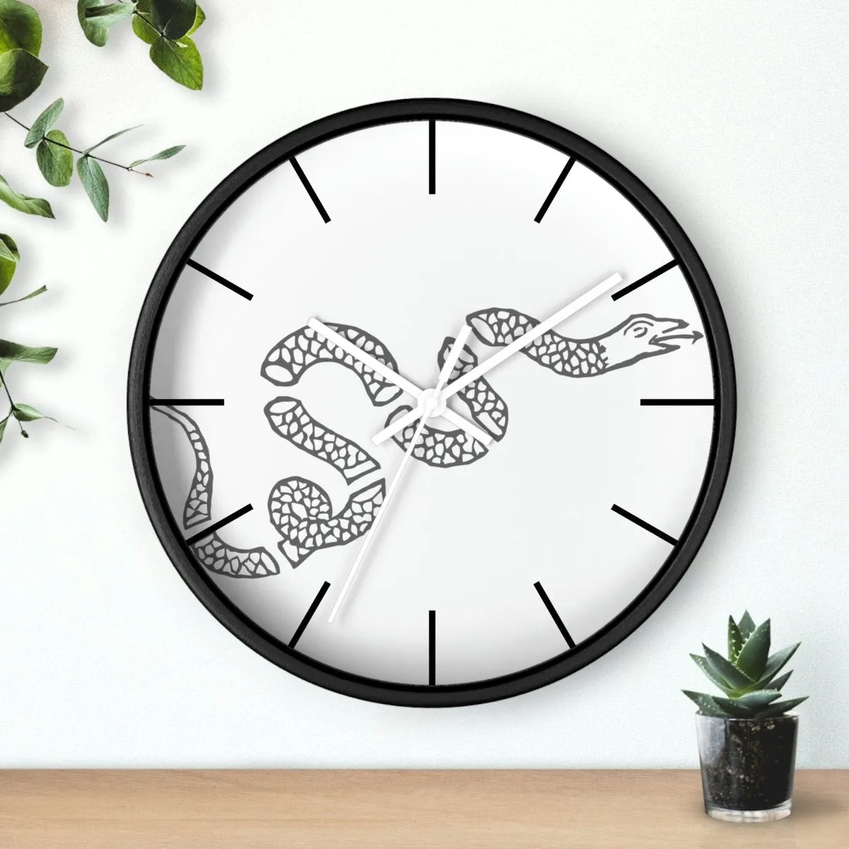 Join or Die Snake Wall clock