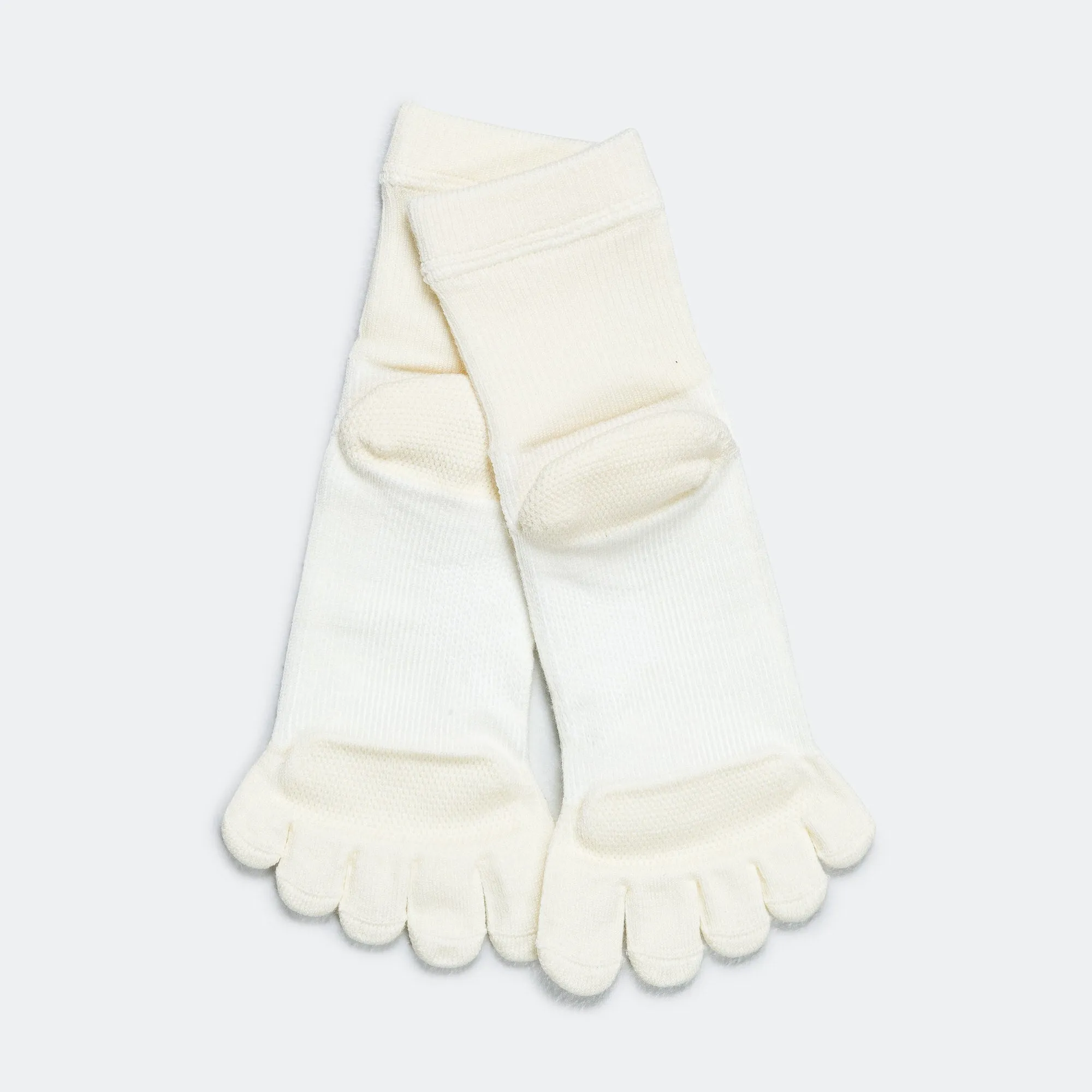 Merino Five Fingers Low Socks - Antique White