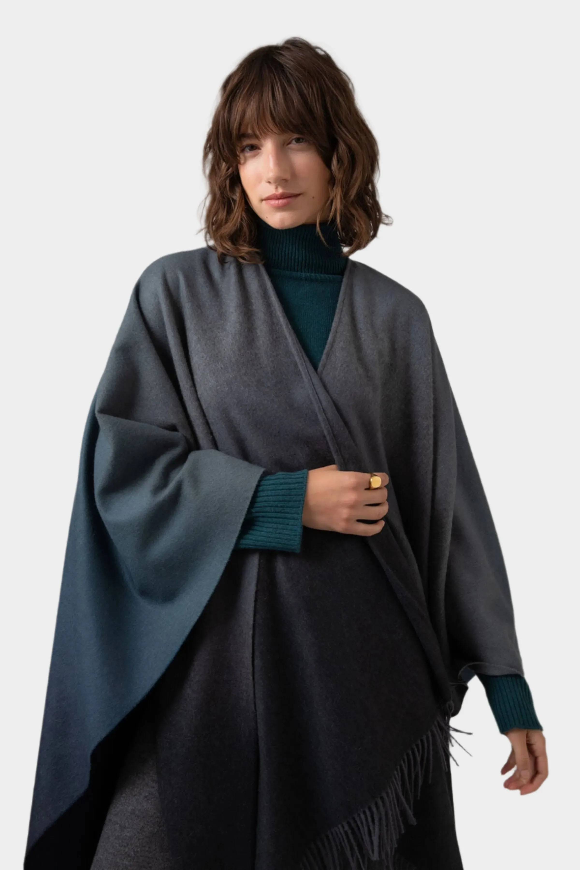 Ombré Cashmere Cape