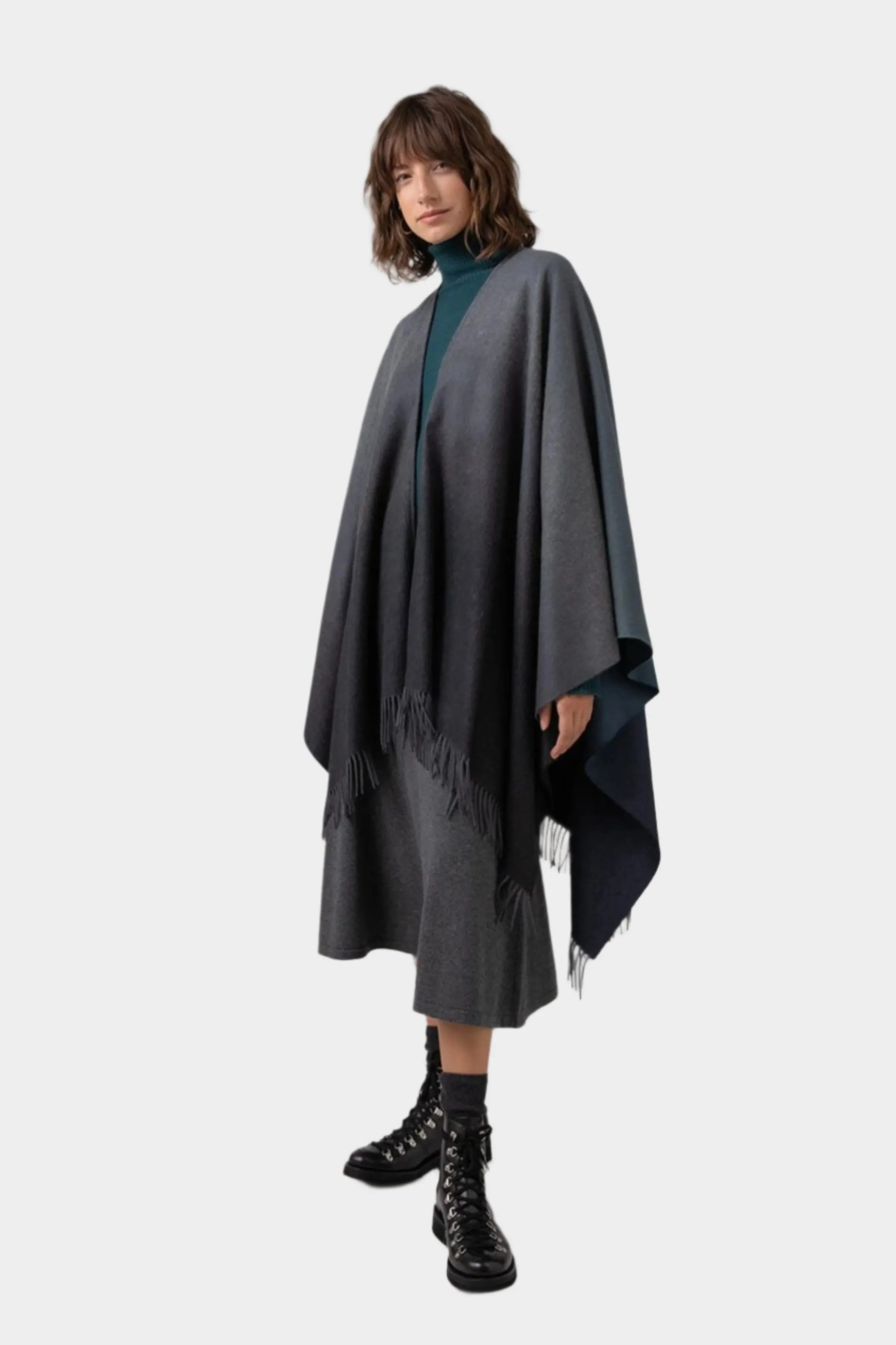 Ombré Cashmere Cape