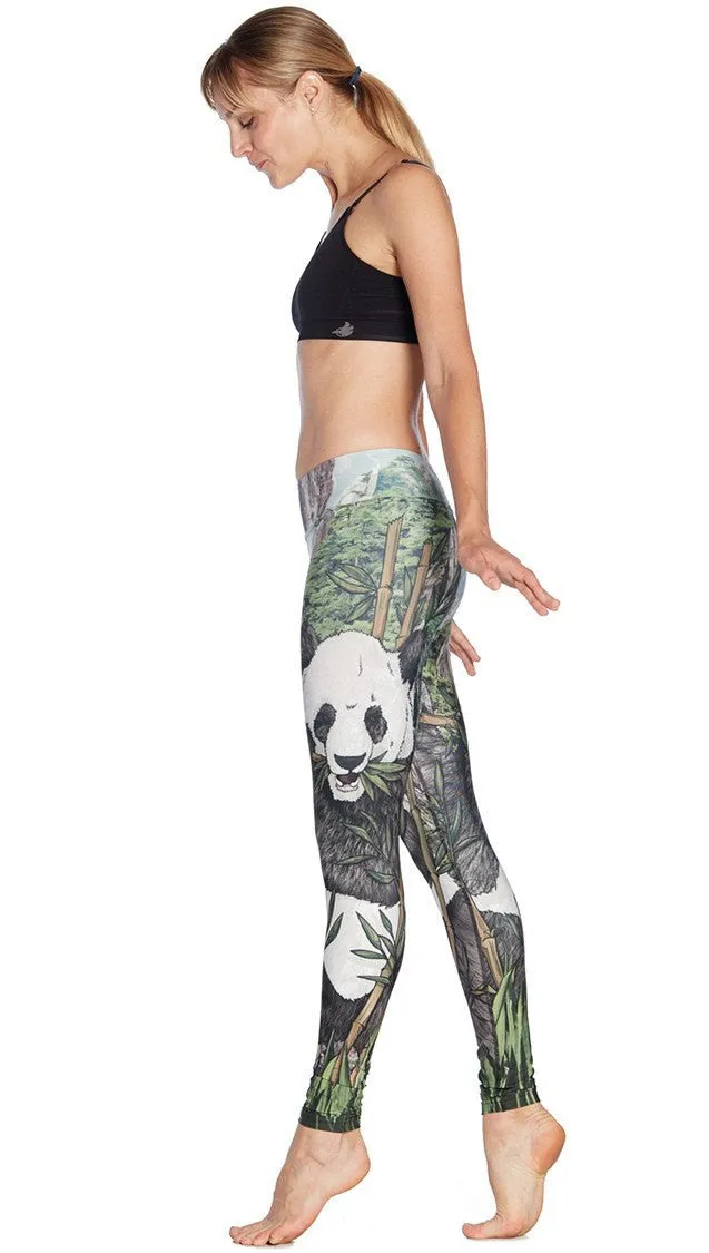 Panda - Full Length Triathlon Leggings - CUSTOM ORDER