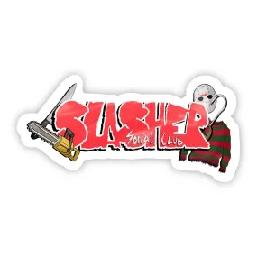 "Slasher Social Club" Halloween Vinyl Sticker