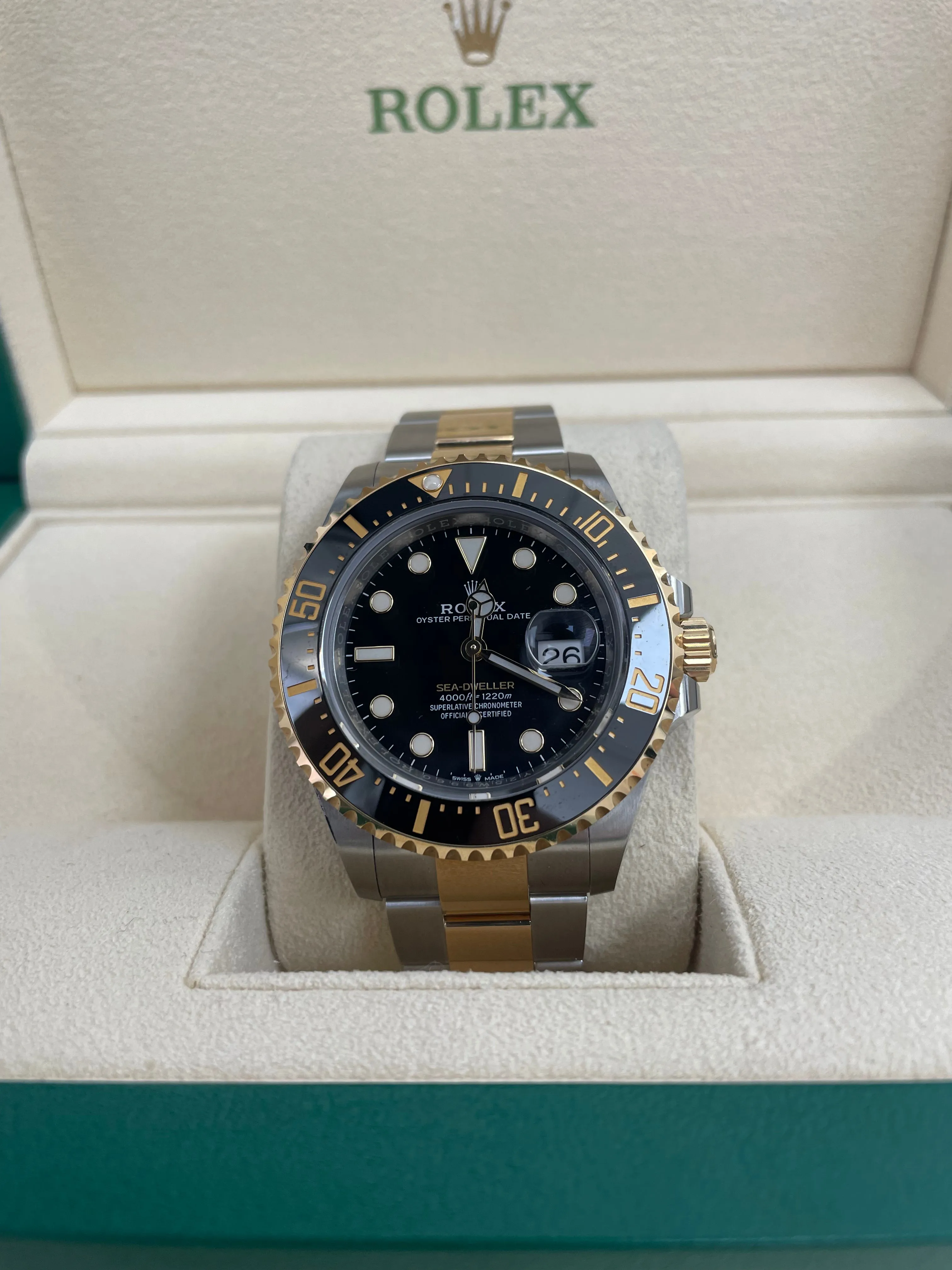 Rolex Sea-Dweller 43mm Two-Tone Yellow Gold & Steel Rolesor Case - Oyster Bracelet (Ref# 126603)