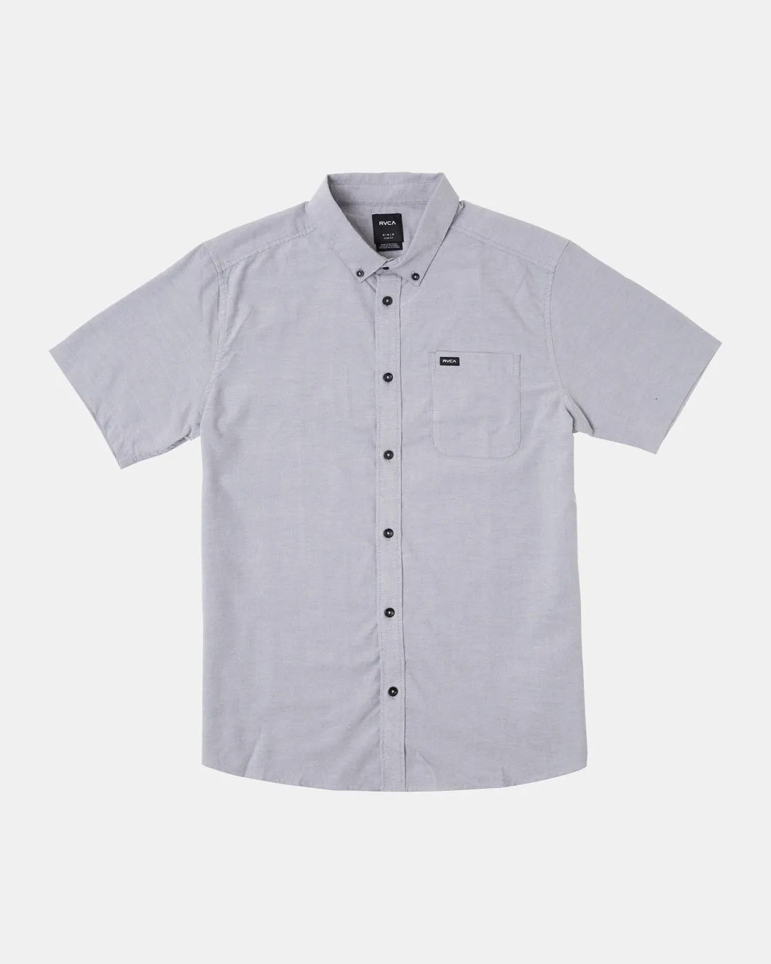 RVCA Mini Print Short Sleeve Shirt - Pavement