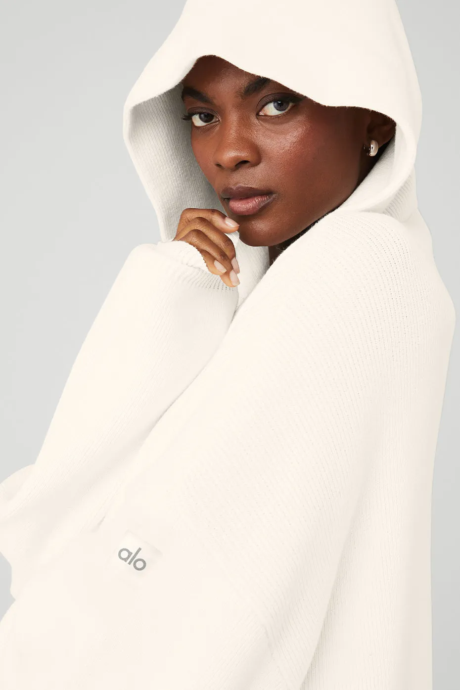 Scholar Hooded Sweater - Ivory