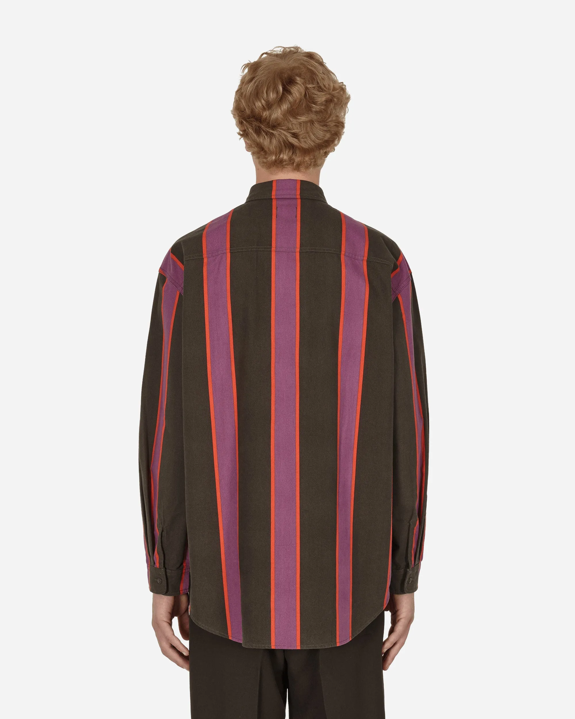 Skateboarding Stripe Longsleeve Shirt Purple