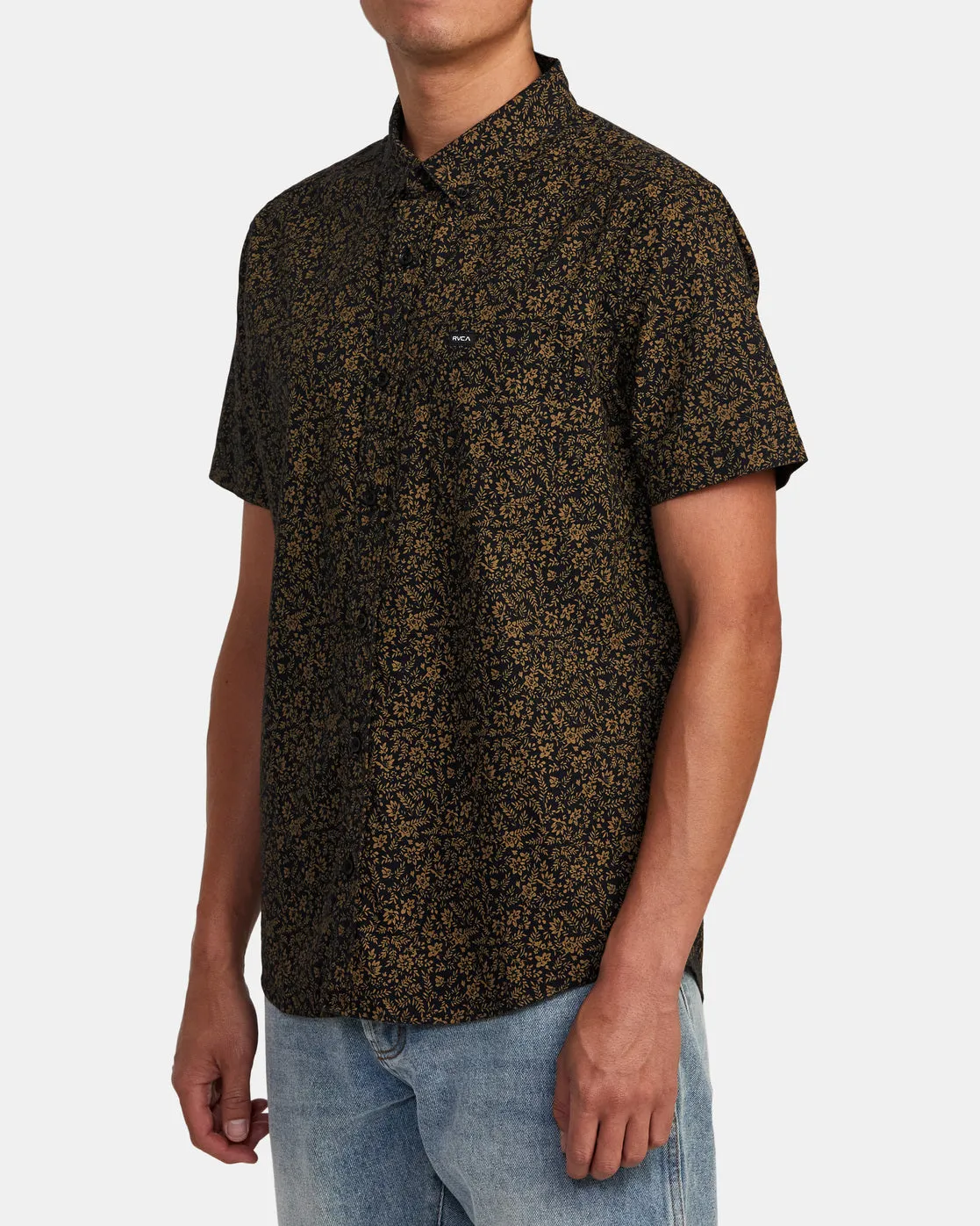 That'll Do Print Short Sleeve Shirt - Black