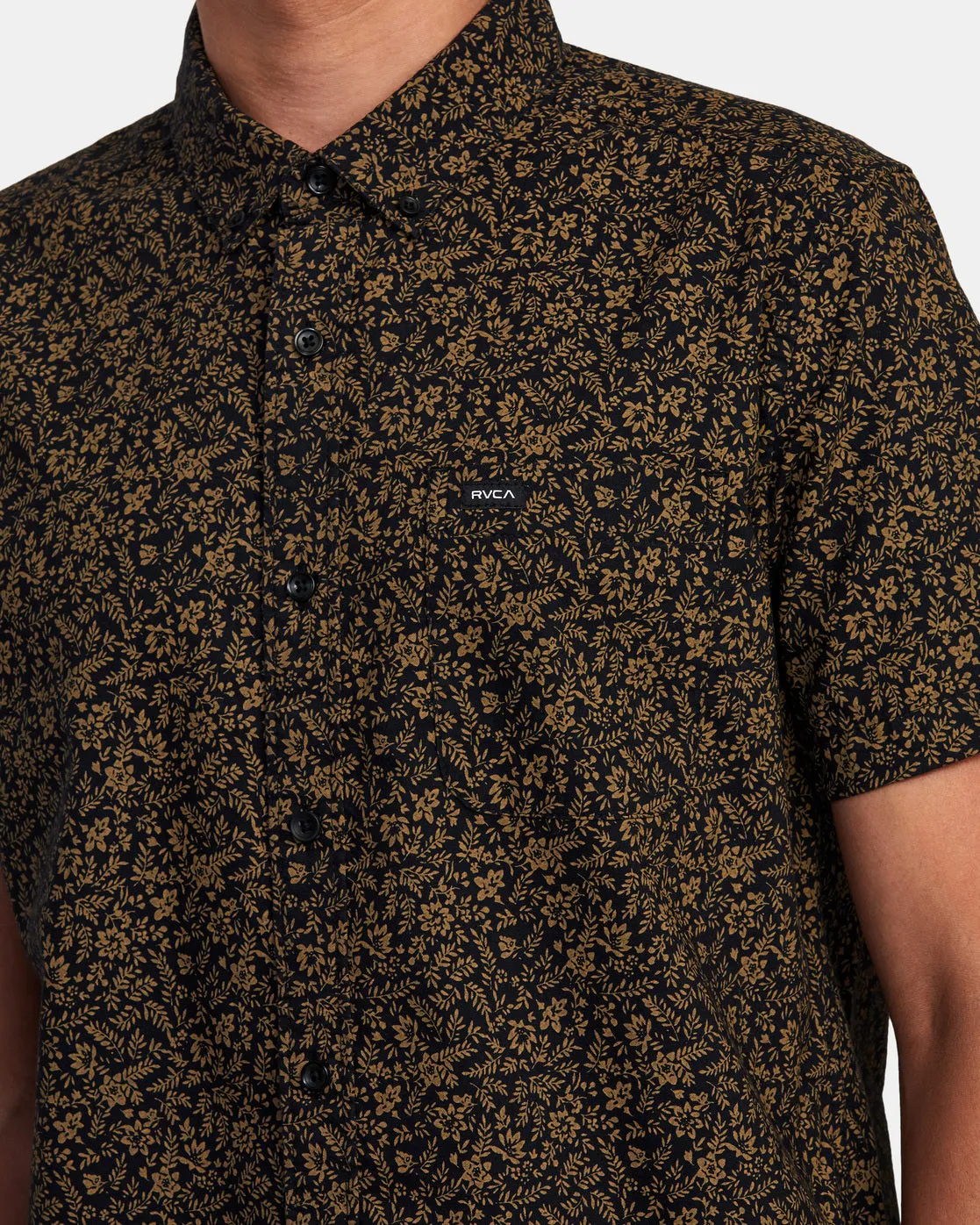 That'll Do Print Short Sleeve Shirt - Black