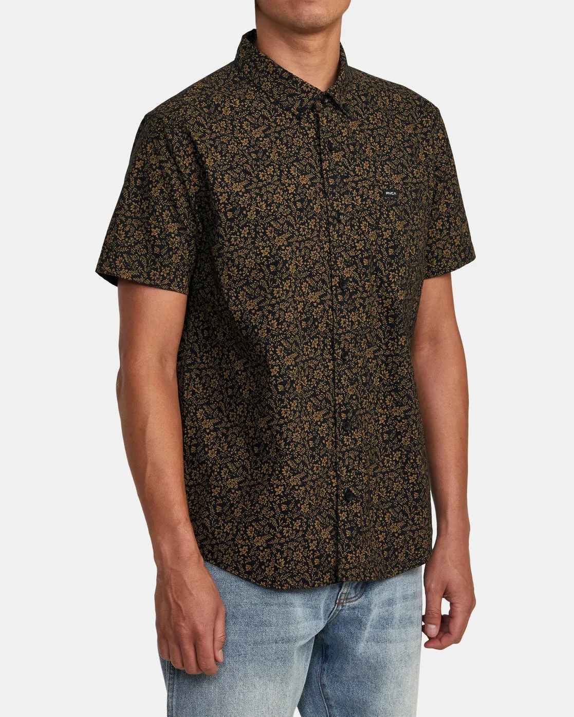 That'll Do Print Short Sleeve Shirt - Black