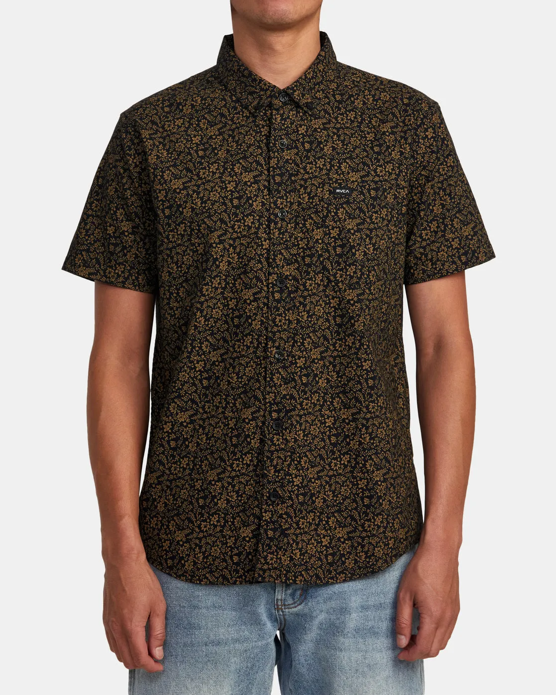 That'll Do Print Short Sleeve Shirt - Black