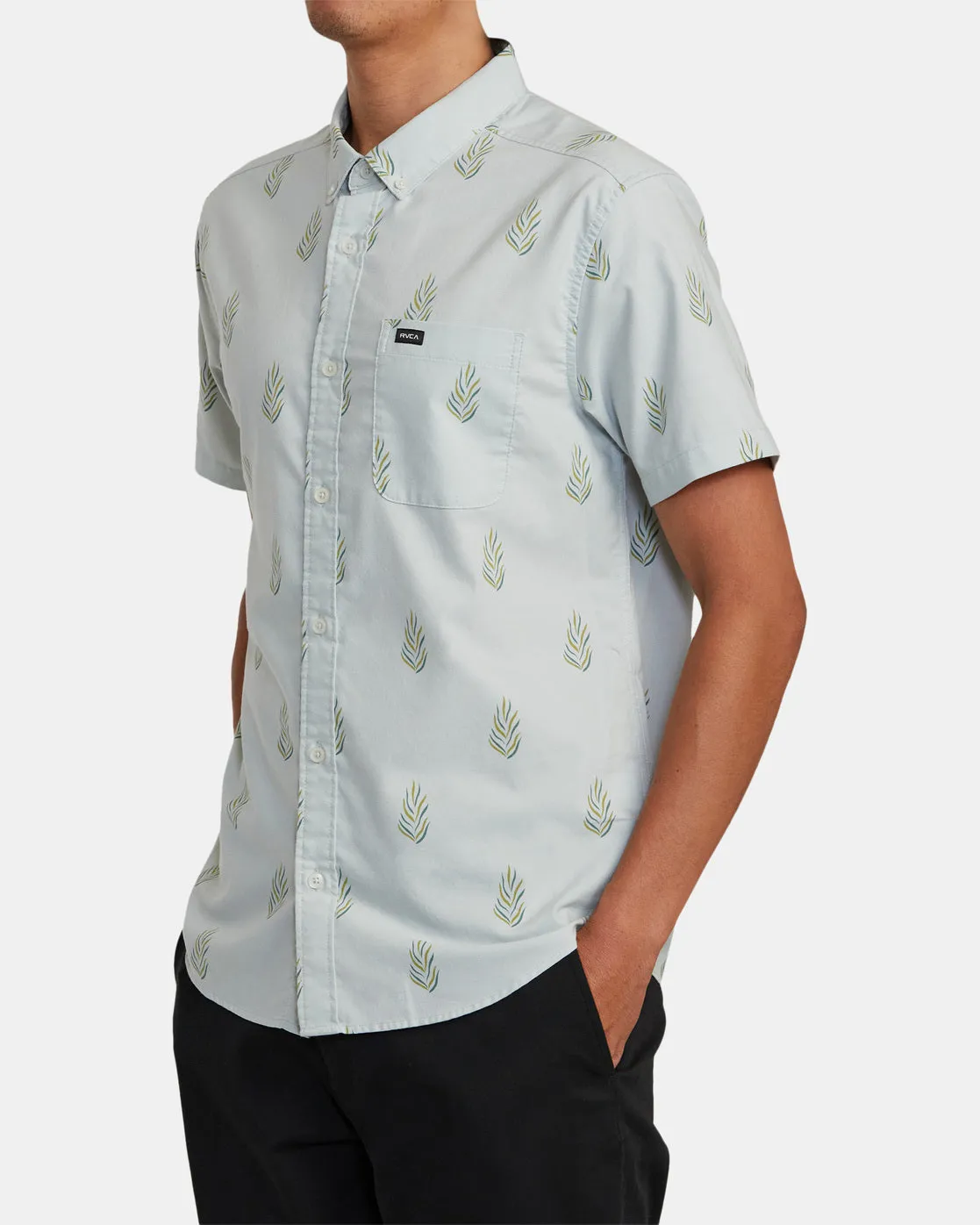 That'll Do Print Short Sleeve Shirt - Green Tea