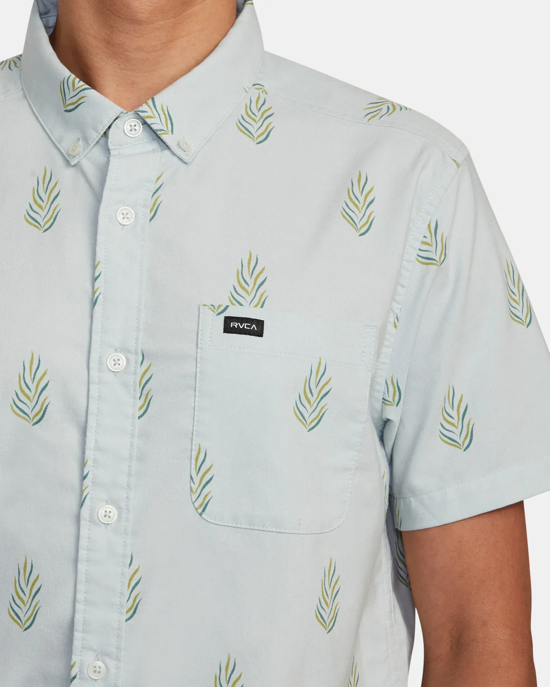 That'll Do Print Short Sleeve Shirt - Green Tea