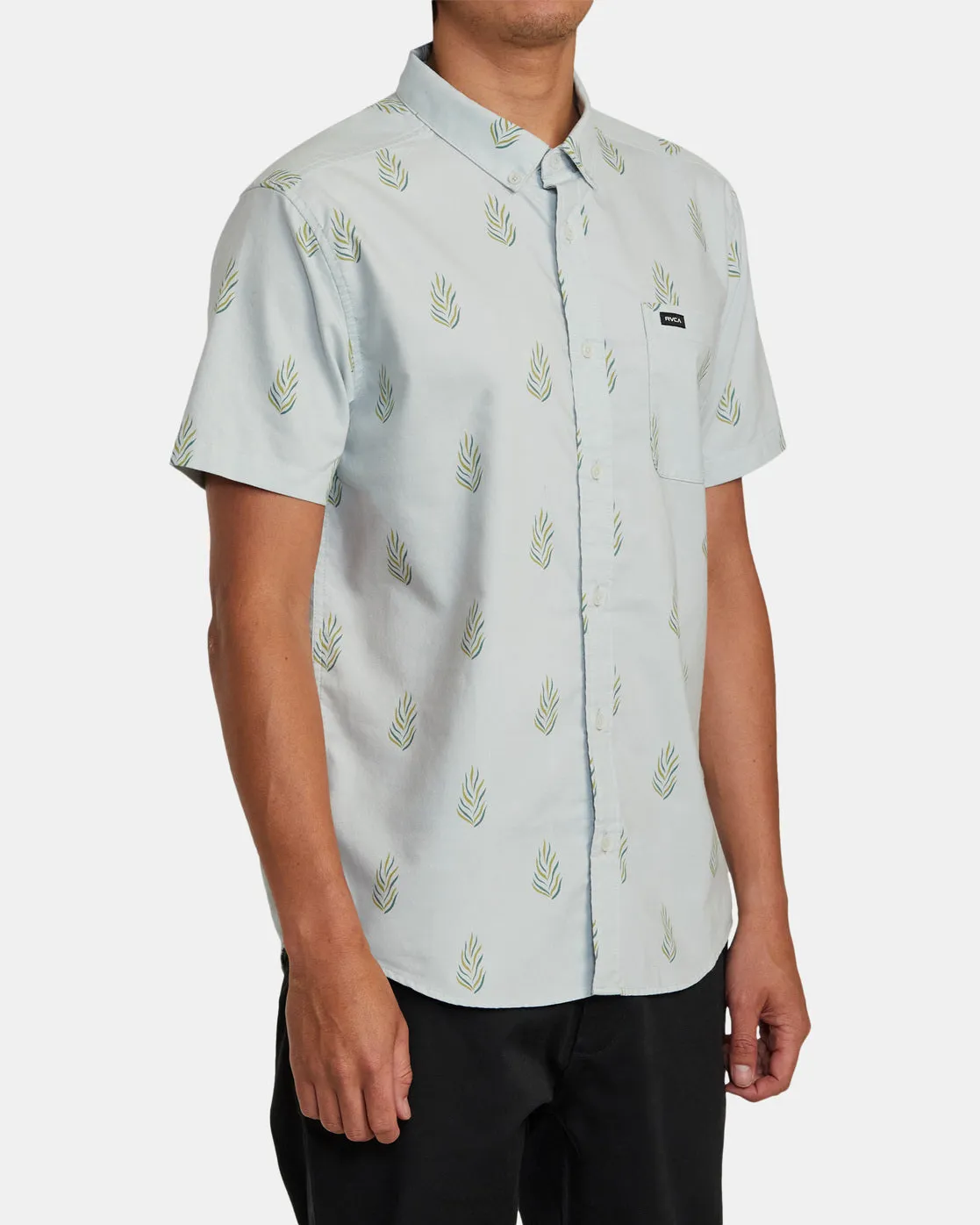 That'll Do Print Short Sleeve Shirt - Green Tea