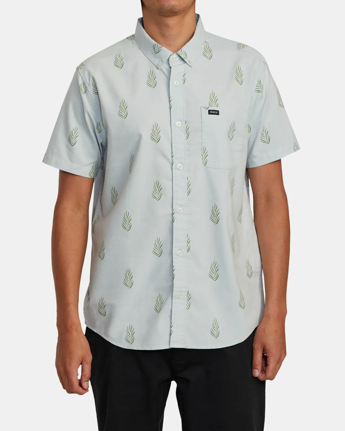 That'll Do Print Short Sleeve Shirt - Green Tea