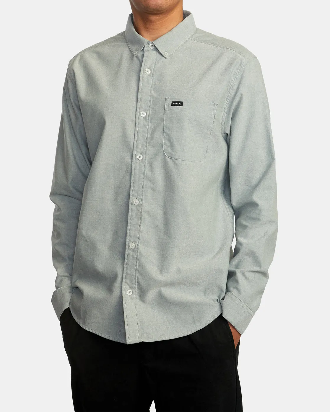 That'll Do Stretch Long Sleeve Shirt - Balsam Green