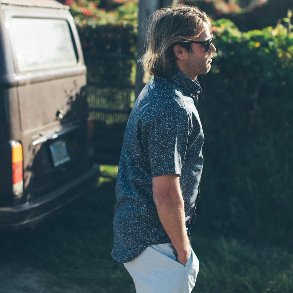 The Short Sleeve Jack in Navy Mini Floral