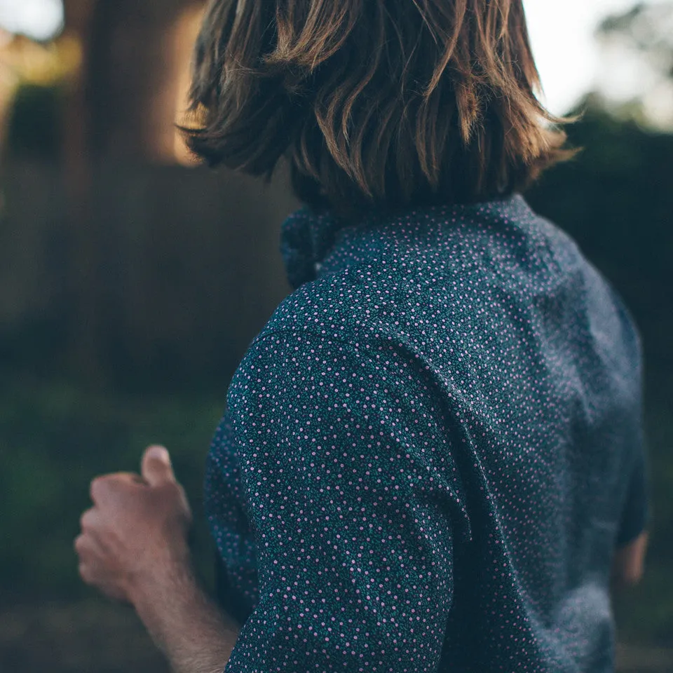 The Short Sleeve Jack in Navy Mini Floral