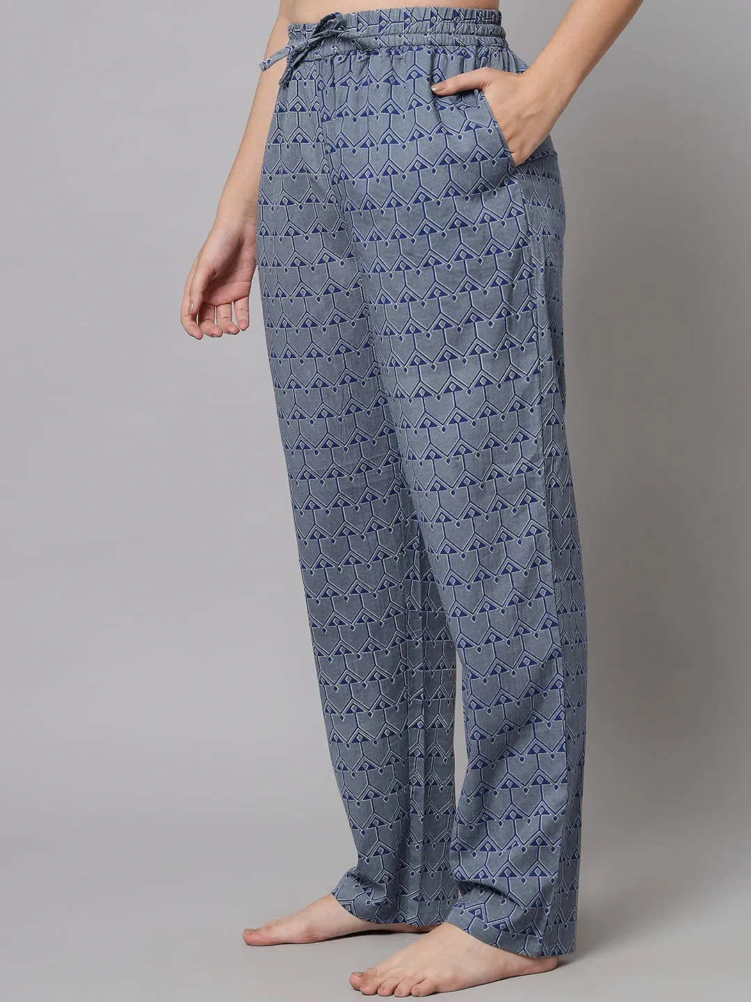 Tribal Print Pyjama - Blue