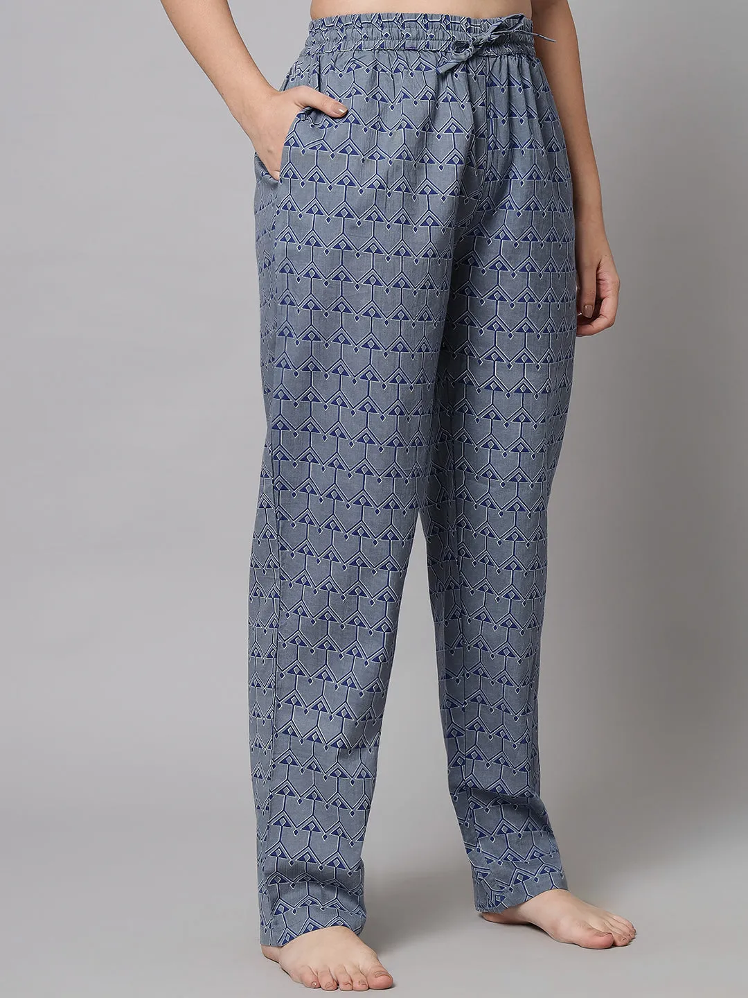 Tribal Print Pyjama - Blue