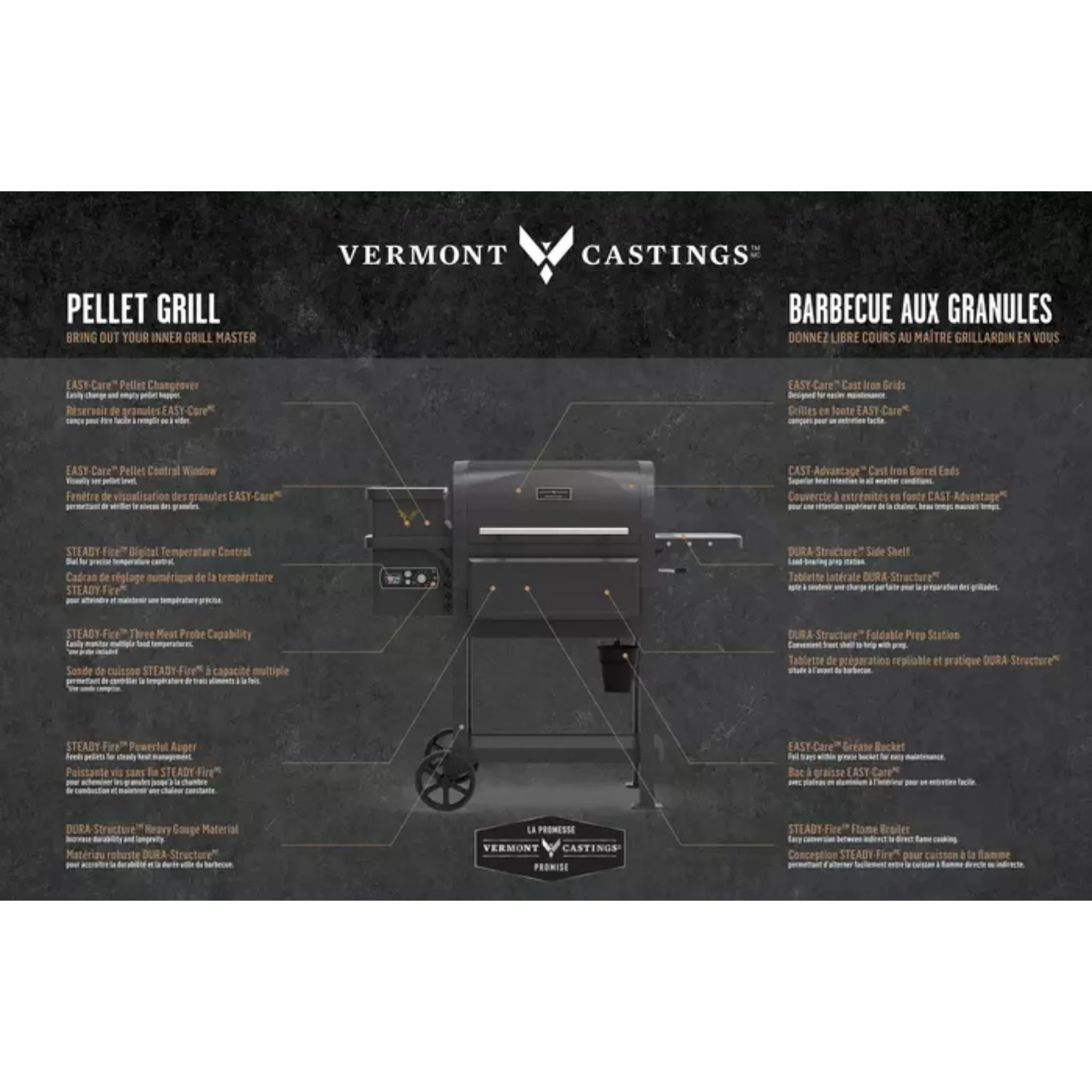 Vermont Castings Woodland™ 750 Sq. In. Pellet Grill