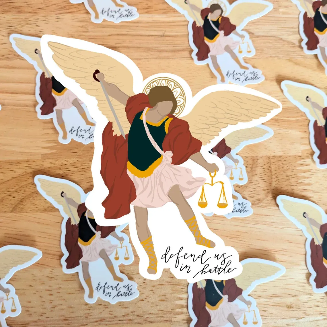 Vinyl Saint and Faith Stickers (Violet Among Lilies)