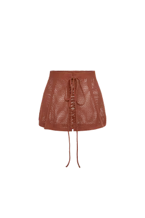 ZSA ZSA MINI SKIRT BROWN