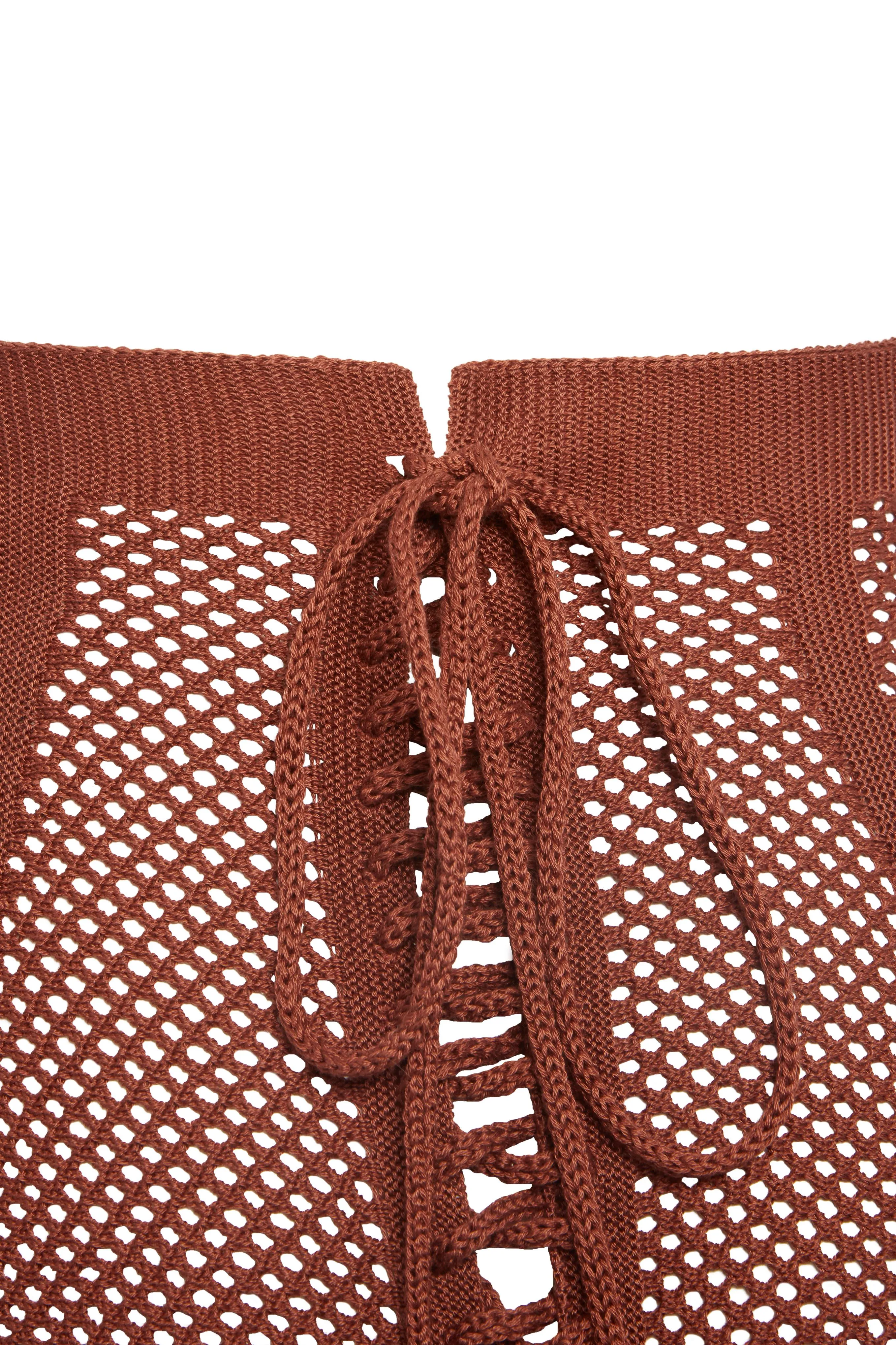 ZSA ZSA MINI SKIRT BROWN